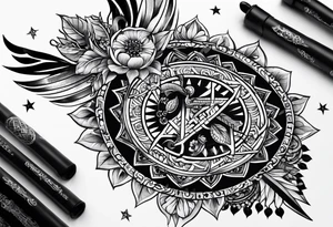 Something  for matching couples tattoo,, including the word Gizaagi’in tattoo idea