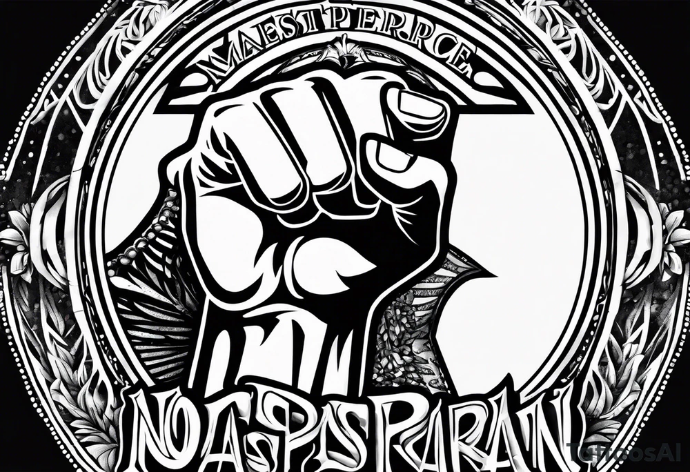 no pasaran slogan with a torn clenched fist tattoo idea no pasaran slogan with a torn clenched fist tattoo idea