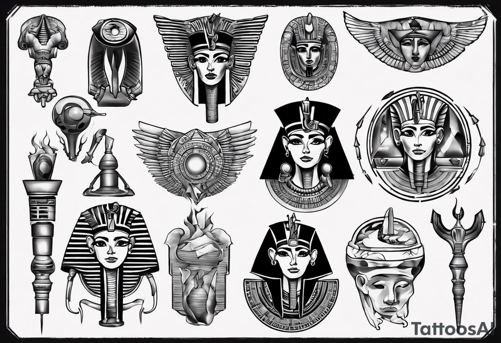 random, anything, egypt tattoo idea