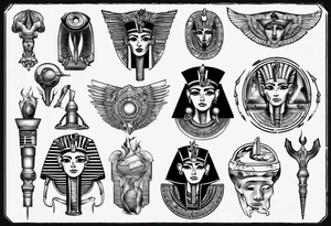 random, anything, egypt tattoo idea