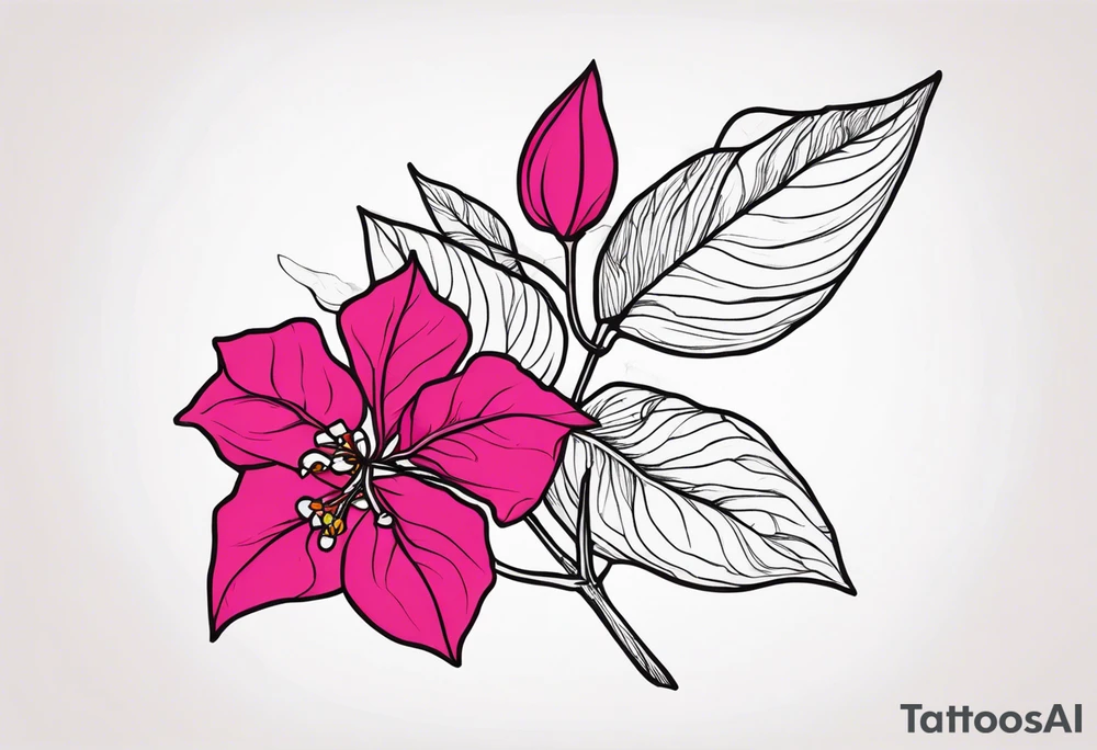 bougainvillea tattoo idea