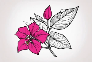 bougainvillea tattoo idea