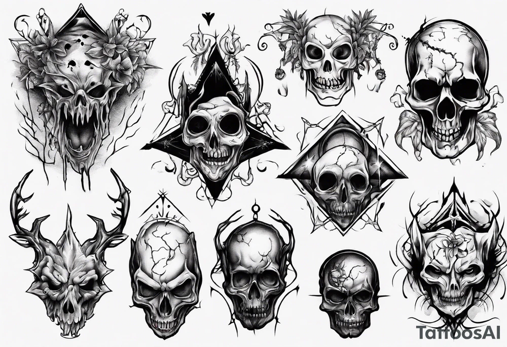 Dark creepy tattoo idea