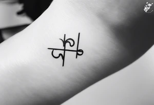 simple, fine line tattoo that includes my sisters handwriting "my favorite sister" and incorporate a puzzle piece. This will be on my ankle and should be small tattoo idea