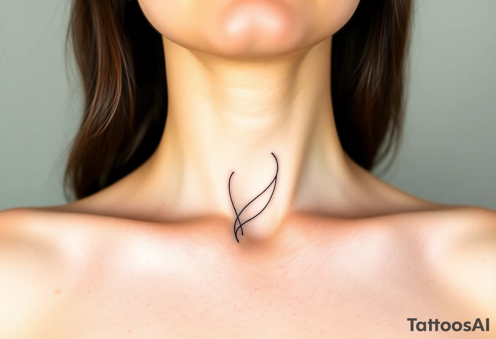 Desenhe uma tatuagem que simbolize uma mulher feminista de 41 anos, mãe de dois filhos homens, independente e filósofa inspirada nas teorias de Deleuze. A tatuagem deve expressar força, liberdade e conexão com a multiplicidade da vida, incorporando elementos abstratos e fluidos, com linhas que sugiram movimento e transformação contínua. Evite clichês e busque um design original e significativo. tattoo idea