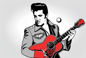 Las Vegas Elvis tattoo idea