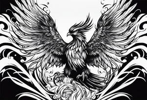 Heavy metal is phoenix being reborn tattoo idea