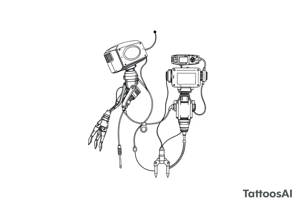 Robots, plc's, ladder logic, electronics, blue prints, tools tattoo idea