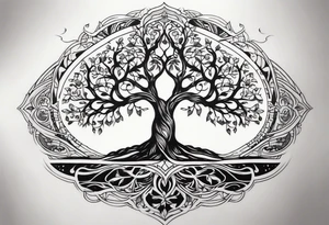 tree of life, tall tattoo idea
