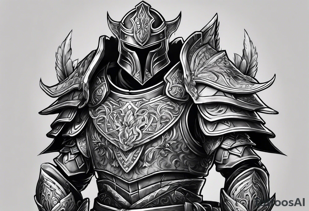 heavy armor tattoo idea