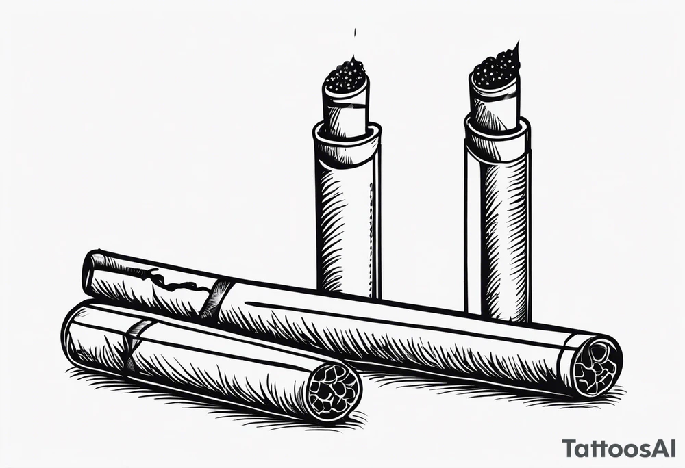 cigarette tattoo idea