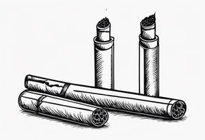 cigarette tattoo idea