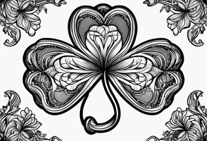 Four leaf clover tattoo idea