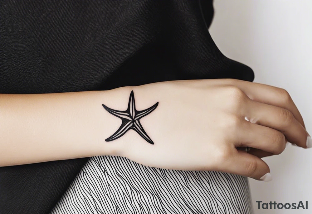 Dainty Shell/starfish wrist tattoo tattoo idea