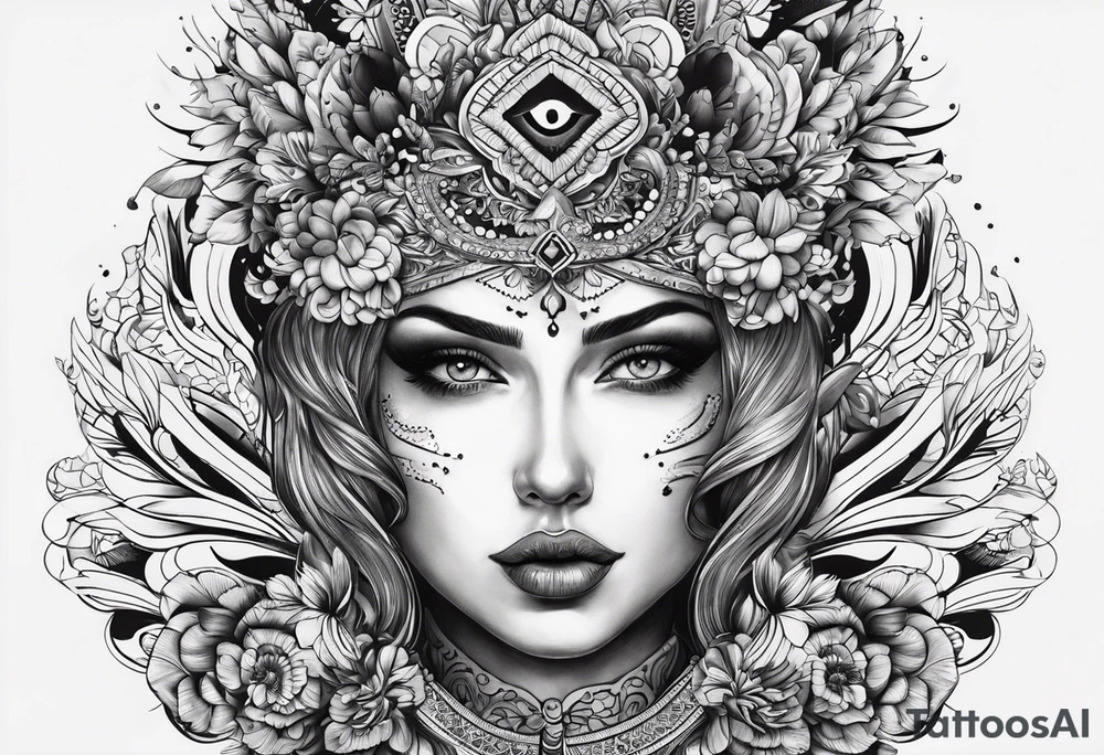 Собака породы боксер с серьёзным видом tattoo idea