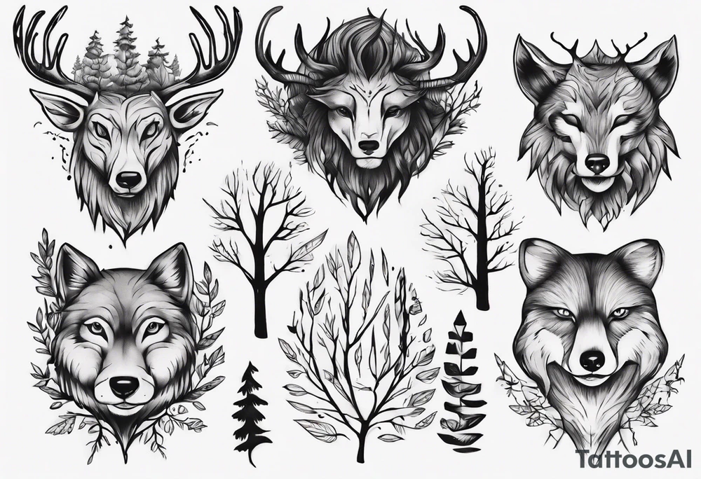forest
family tattoo idea