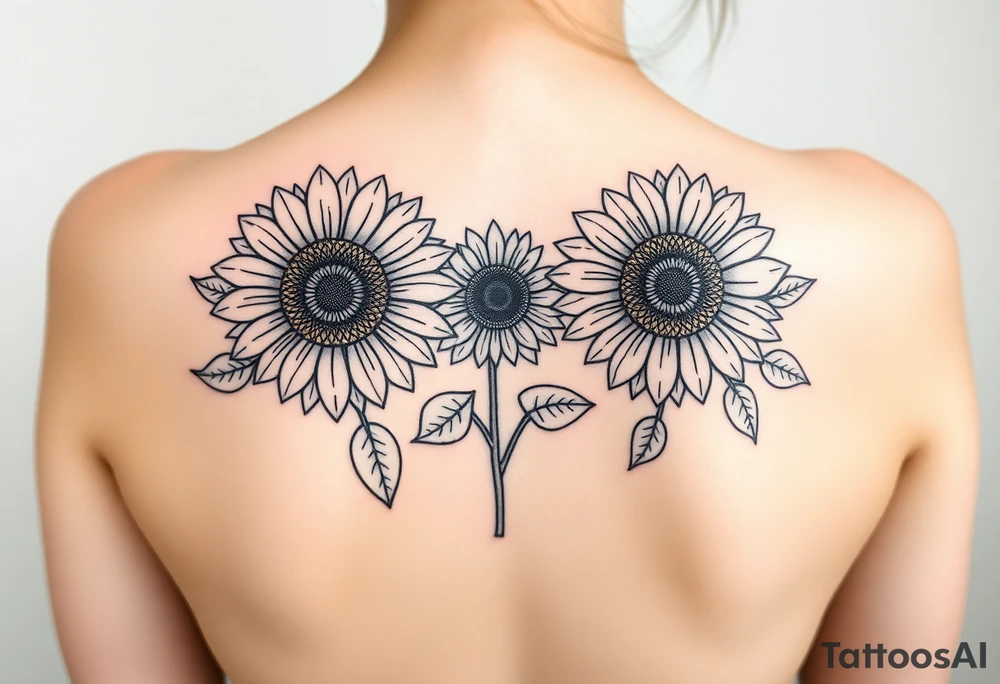Sunflowers tattoo idea