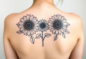 Sunflowers tattoo idea