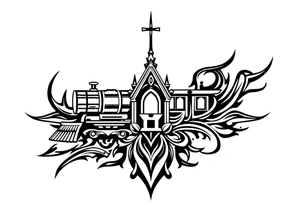 Hurricane, train, Phi Sigma Nu, Duke University Chapel tattoo idea