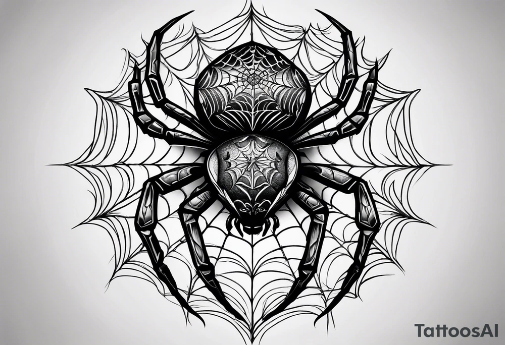 Spider tattoo idea