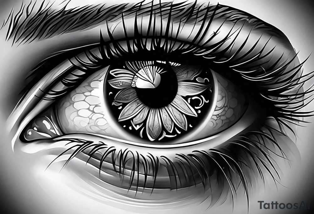 Eye ball tattoo idea