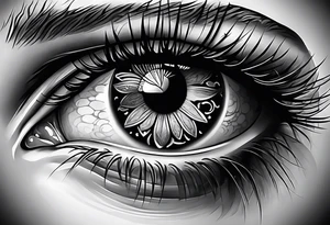 Eye ball tattoo idea
