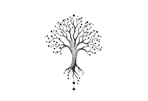 mystical tree of life tattoo idea