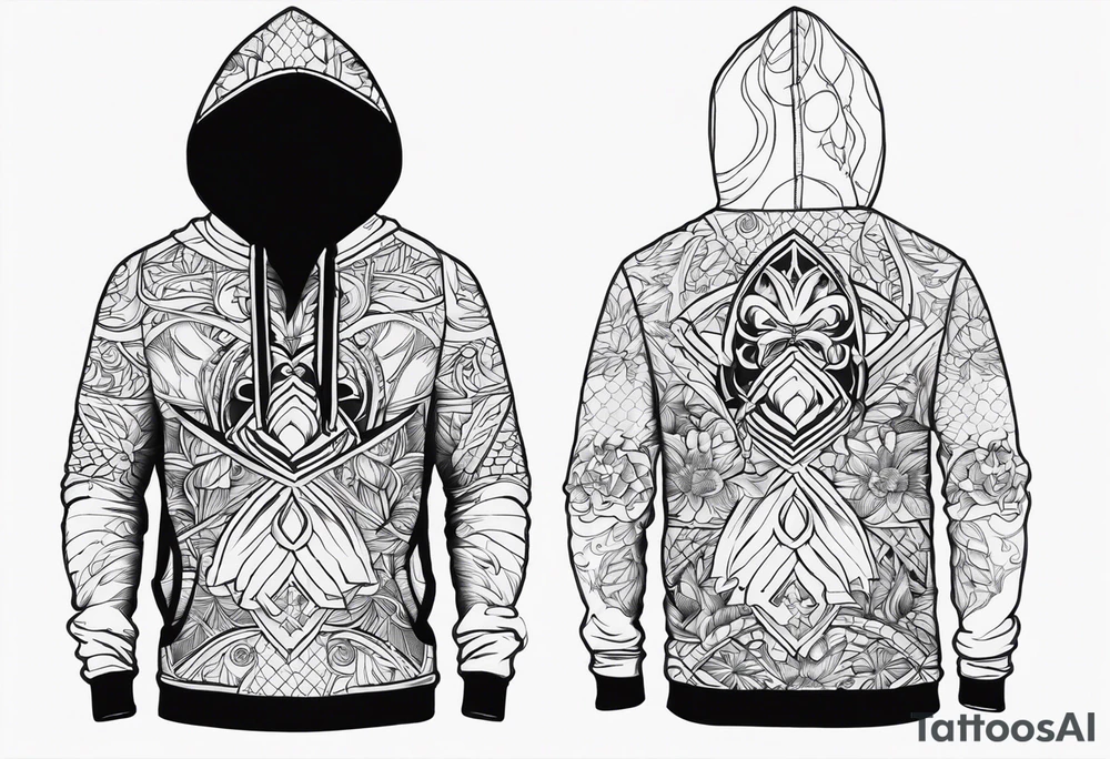 Hoodie tattoo idea