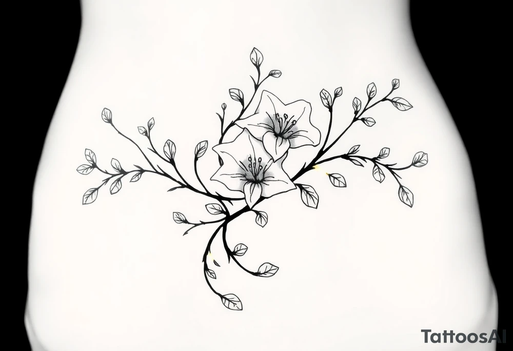 lillie’s and vines that can wrap around tattoo idea