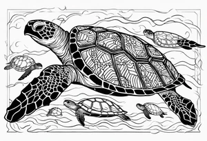 sea turtles tattoo idea