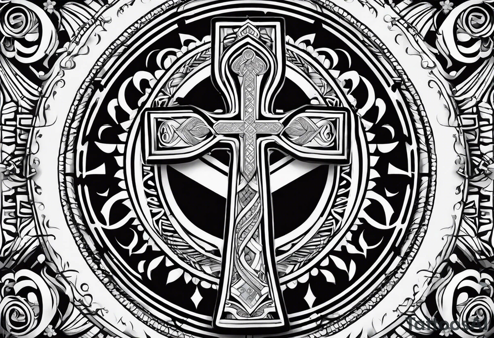 ankh Half sleeve tattoo idea