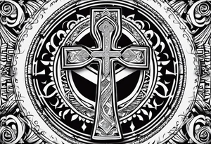 ankh Half sleeve tattoo idea