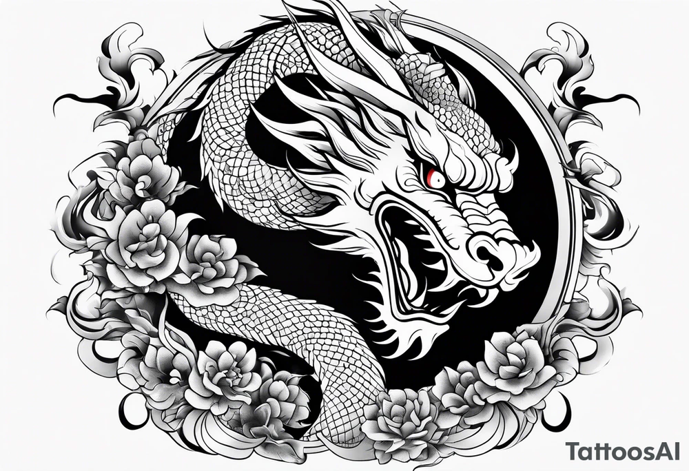 Traditional Chinese Dragon tattoo idea