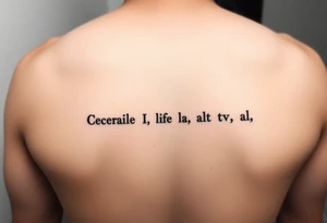 Morse code of my family’s name

Cecilio
Teofila
Eva
Joel
Gigi
Cris Jay
Jonel tattoo idea