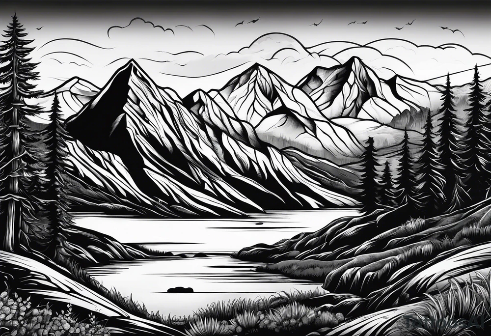 mountain landscape

"Nature Calls" tattoo idea