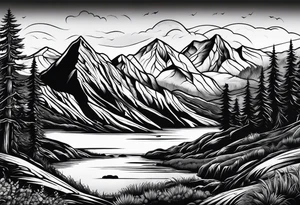 mountain landscape

"Nature Calls" tattoo idea