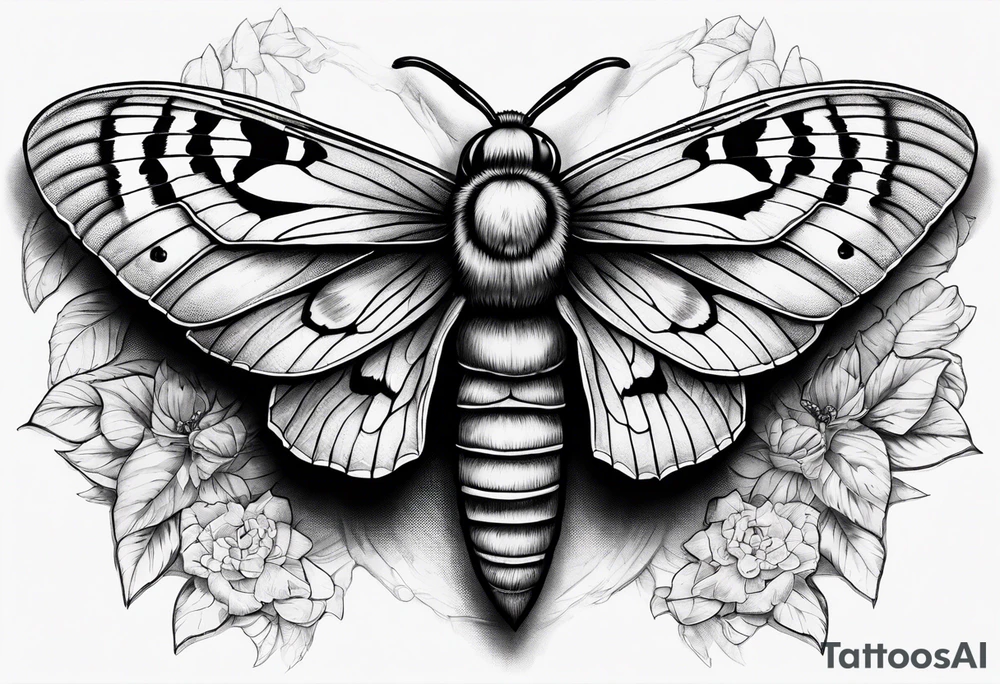 Death hawk moth with shadows to look like it’s flying tattoo idea Death hawk moth with shadows to look like it’s flying tattoo idea