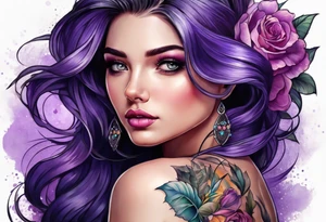 Violet tattoo idea