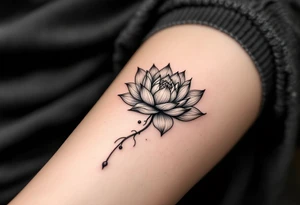 Lioness lotus tattoo idea