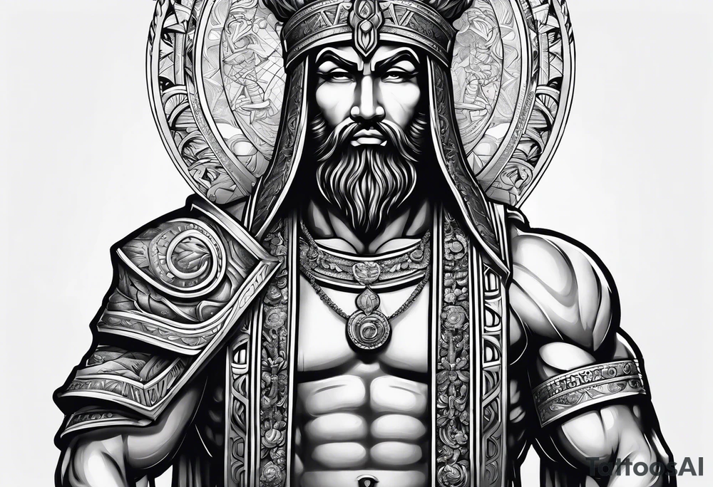 Cleveland Guardian statue tattoo idea
