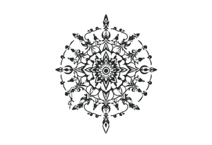 spiritual feathers ornamental mandala indian shaman rune tattoo idea