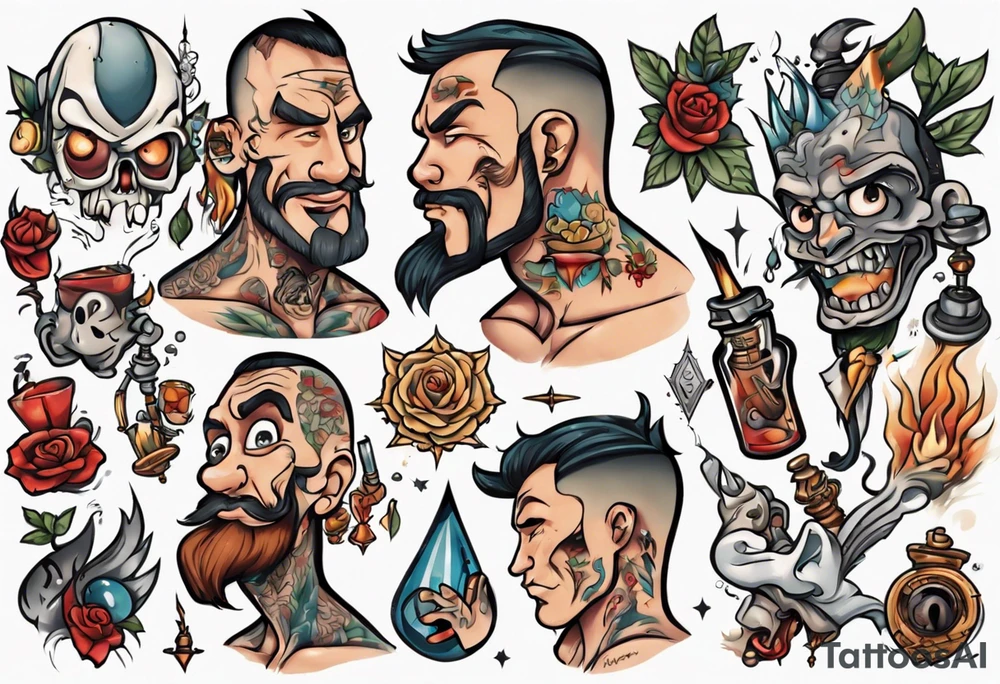 man getting a tattoo close up tattoo idea