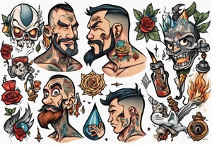 man getting a tattoo close up tattoo idea