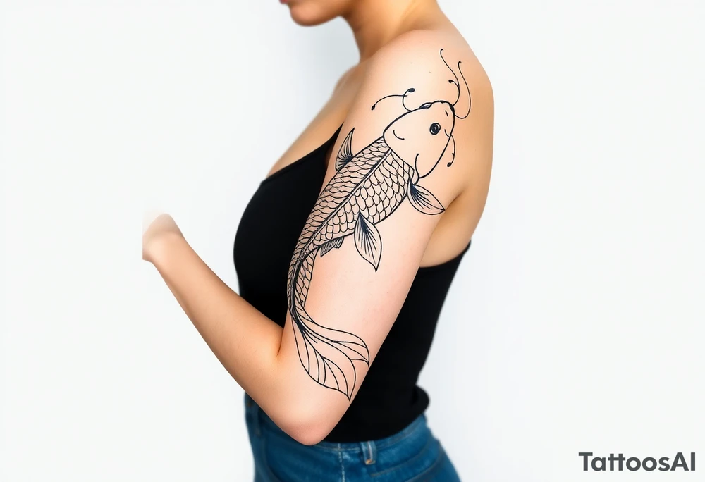 Koi fish tattoo idea