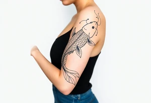 Koi fish tattoo idea