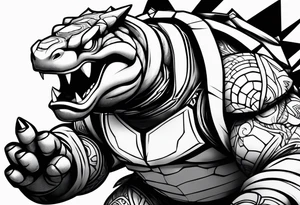 Blastoise angry tattoo idea