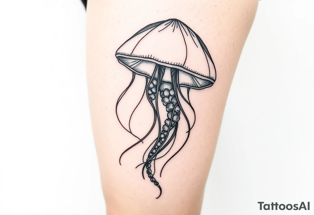 A big jellyfish tattoo tattoo idea
