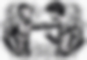 Two boys fighting tattoo idea