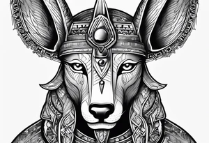 Anubis god tattoo idea
