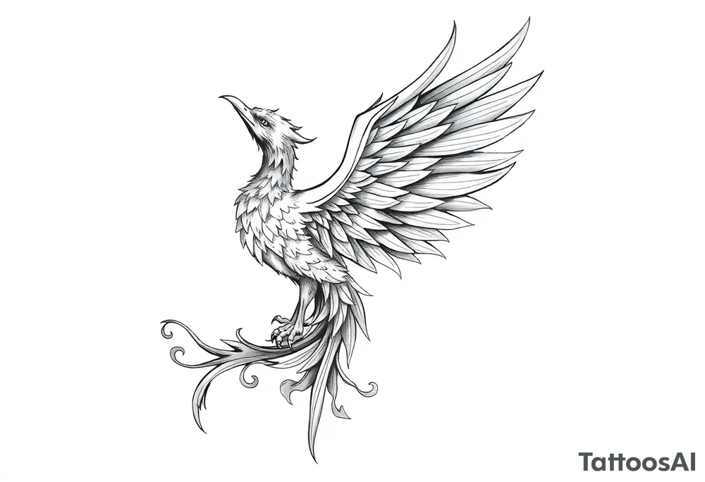 Phoenix rising tattoo idea